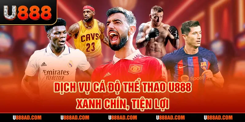 Dịch vụ cá độ thể thao U888 xanh chín, tiện lợi