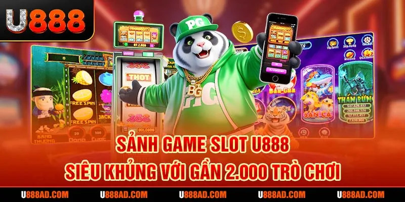 Sảnh game slot U888 siêu khủng với gần 2.000 trò chơi