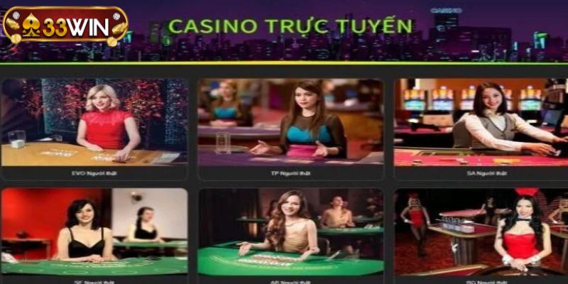 Sân chơi Baccarat tại 33WIN