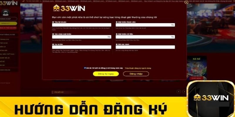 Thao tác tham gia sân chơi theo hướng dẫn 33WIN